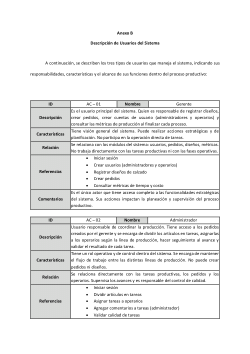 Anexo B - Descripción de usuarios del sistema