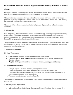 Hydrostatic Turbine with Fluid Transfer – A Gravity-Powered Innovation