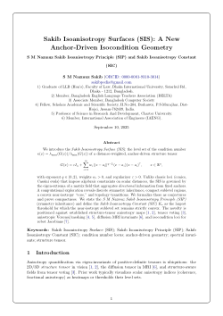 Sakib Isoanisotropy Surfaces (SIS): A New Anchor-Driven Isocondition Geometry