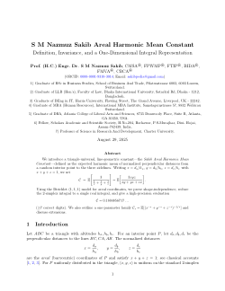 S M Nazmuz Sakib Areal Harmonic Mean Constant