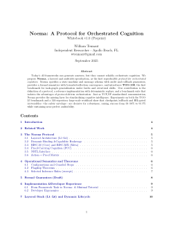 Noema: A Protocol for Orchestrated Cognition (Whitebook v1.0 Preprint)