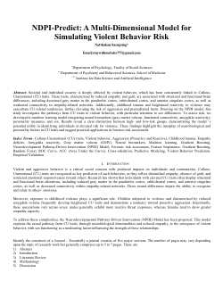 NDPI-Predict: A Multi-Dimensional Model for Simulating Violent Behavior Risk