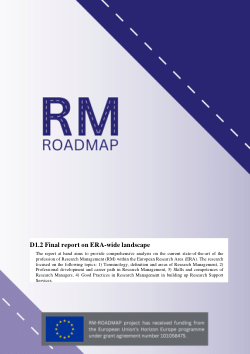 D1.2 Final report on ERA-wide landscape