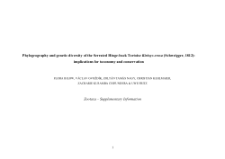 Supplementary Information – Phylogeography and genetic diversity of the Serrated Hinge-back Tortoise<i> </i><i>Kinixys erosa </i>(Schweigger, 1812): implications for taxonomy and conservation. Zootaxa