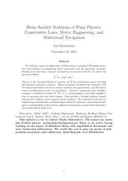 Heim_Theory_Reconstructed-Heim Sarfatti Synthesis of Warp Physics    Reaching out to Marko Miloradovic for collaboration.pdf