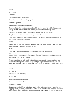 Qualitative Interview Dataset on Challenges and Stakeholder Perspectives on Livestock Traceability Systems in Subtropical Botswana