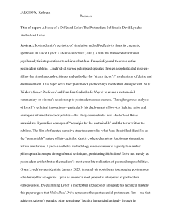 <i>A Horse of a Différand Color</i>: Postmodern Pastiche in David Lynch’s <i>Mulholland Drive</i>