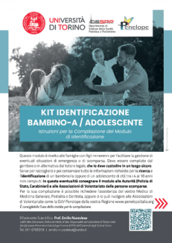 IDENTIKID, Kit identificazione bambino/a e adolescente