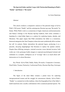 The Spectral Father and the Corpse-Self: Patriarchal Haunting in Plath’s “Daddy” and Husky’s “Revanche”