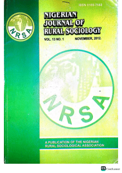 Effects of Poverty Alleviation Programmes on Rural Households’ Welfare in Ogbomosho South Local Government Area, Oyo State.