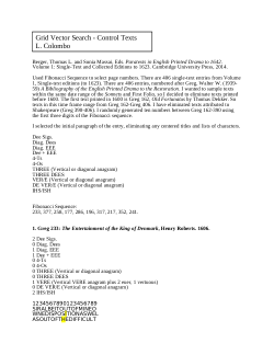 Data Files - "From John Dee to Shakespeare: Alchemy, Hermetic Secrecy, and Figurative Acrostics in Renaissance Paratexts"