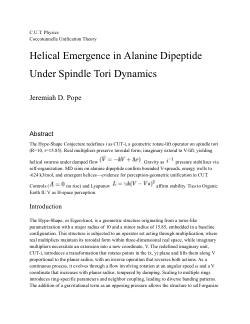 Helical Emergence in Alanine Dipeptide Under Spindle Tori Dynamics