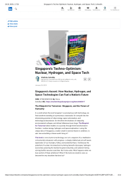 Techno Optimism: How Nuclear, Hydrogen, and Space Technologies Can Fuel a Nation's Future