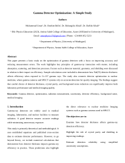 Gamma Detector Optimization: A Simple Study