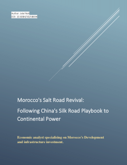 Morocco's Salt Road Revival:Following China's Silk Road Playbook to Continental Power