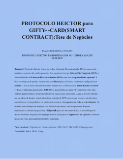 <sub><strong>PROTOCOLO HEICTOR para GIFTY- -CARD(SMART CONTRACT):Tese de Negócios</strong></sub>