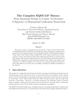 Core Equations and Proton Mass Derivation in EQST-GP
