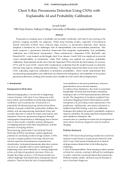 <b>Chest X-Ray Pneumonia Detection Using CNNs with  Explainable AI and Probability Calibration</b>