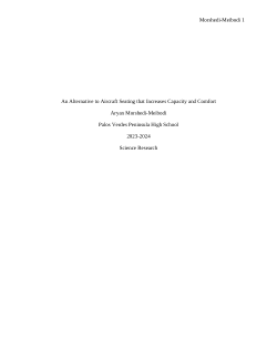 An Alternative to Aircraft Seating that Increases Capacity and Comfort