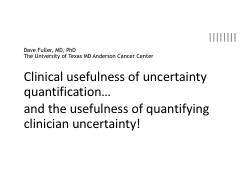 ESTRO 2025 Annual Meeting: E25-4781- Clinical usefulness of uncertainty quantification