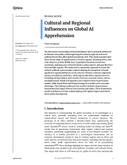 Cultural and Regional Influences on Global AI Apprehension