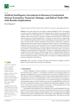 Artificial Intelligence Investment in Resource-Constrained African Economies: Financial, Strategic, and Ethical Trade-Offs with Broader Implications