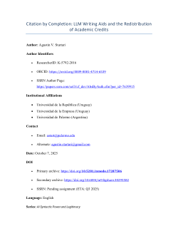 Citation by Completion: LLM Writing Aids and the Redistribution of Academic Credits