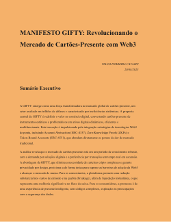 <b>MANIFESTO GIFTY: Revolucionando o Mercado de Cartões-Presente com Web3</b>