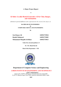 AI Suite: Locally Hosted Generative AI for Chat, Images, and Automation