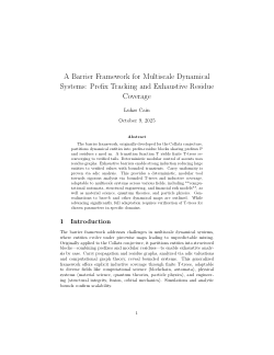 ​<b>A Barrier Framework for Multiscale Dynamical Systems: Inductive Proof of Boundedness via Generalized Modular Tracking and T-Trees</b>