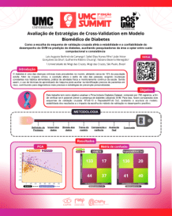 <b>Avaliação de Estratégias de Cross-VaIidation em Modelo</b><b>Biomédico de Diabetes</b>