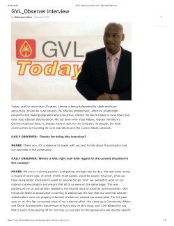 Sustainable Palm Oil and Corporate Communication in Liberia: An Interview with Virgil Magee of Golden Veroleum Liberia