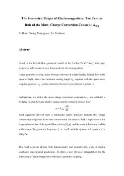 The Geometric Origin of Electromagnetism: The Central Role of the Mass–Charge Conversion Constant kmq
