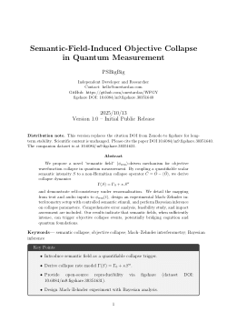 Semantic-Field-Induced Objective Collapse in Quantum Measurement (v1.0)