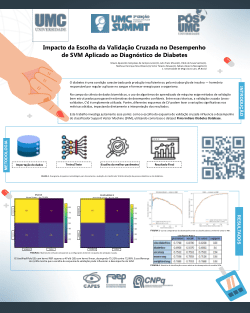 3°SUMMIT UMC - Impacto da Escolha da Validação Cruzada no Desempenho de SVM Aplicado ao Diagnóstico de Diabetes - Impact of the Choice of Cross-Validation on the Performance of SVM Applied to Diabetes Diagnosis