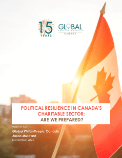 Political Resilience in Canada’s Charitable Sector:<b> </b><b>Are We Prepared?</b>