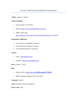 Causal vs Retrocausal Attention Boundaries