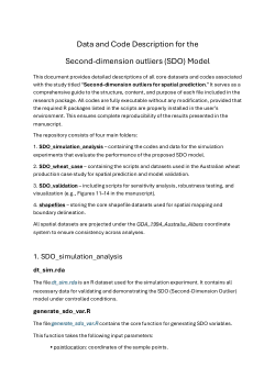Data and Code for Second-dimension outliers