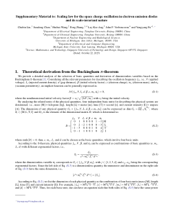 Supplementary Material to: Scaling law for the space charge oscillation in electron emission diodes and its scale-invariant nature