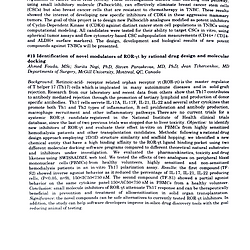 Identification of Novel Modulators of RORγt by Rational Drug Design and Molecular Docking