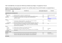 PRISMA-P checklist OHP