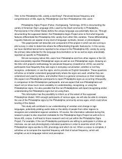 Is the Philadelphia American Sign Language (ASL) variety a real thing? Perceived lexical frequency and comprehension of ASL signs by Philadelphian and Non-Philadelphian ASL users