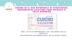Educar en el uso responsable de videojuegos. Herramientas efectivas para prevenir el Child Grooming.