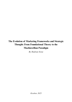 The Evolution of Marketing Frameworks and Strategic Thought: From Foundational Theory to the Machiavellian Paradigm