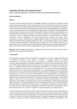 <i>Power, Partisan Agendas, and the Semiotics of Gorkhaland Movement</i>