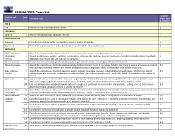 PRISMA 2020 checklist