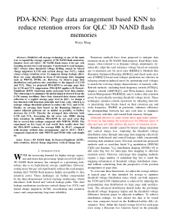 PDA-KNN: Page data arrangement based KNN to reduce retention errors for QLC 3D NAND flash memories