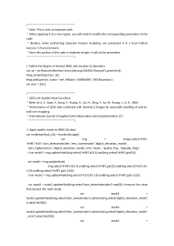 <b>Key code for I</b><b>mproved corn mapping using optical-radar data fusion coupled with height-spectral Gaussian mixture modeling</b>