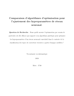 Projet de Recherche – Optimisation d’Hyperparamètres