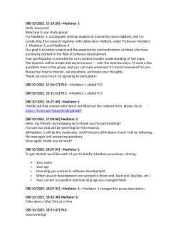 Focus Group - Exit the Code